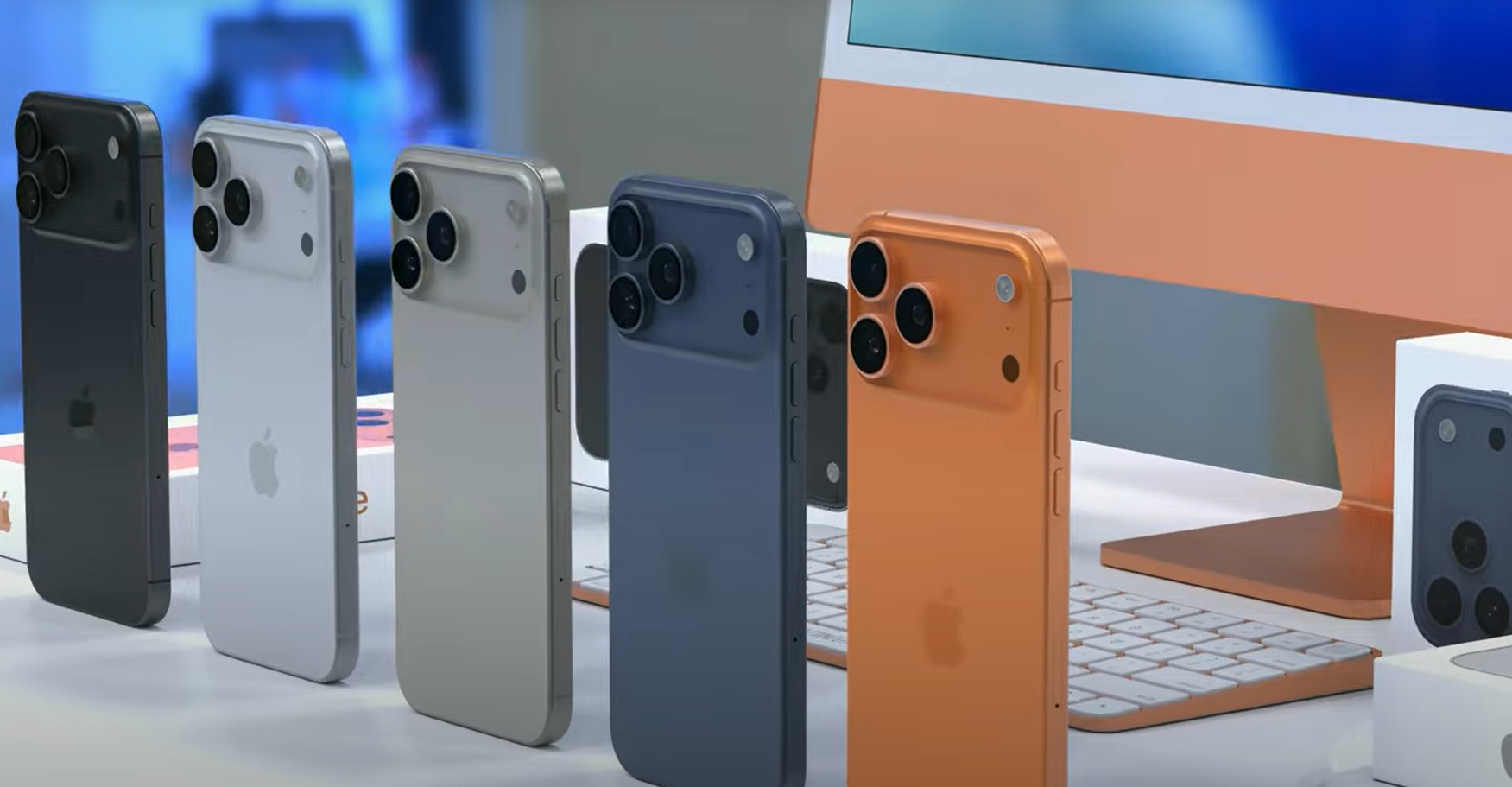 ตัวอย่าง iphone 17 pro max แต่ละสี