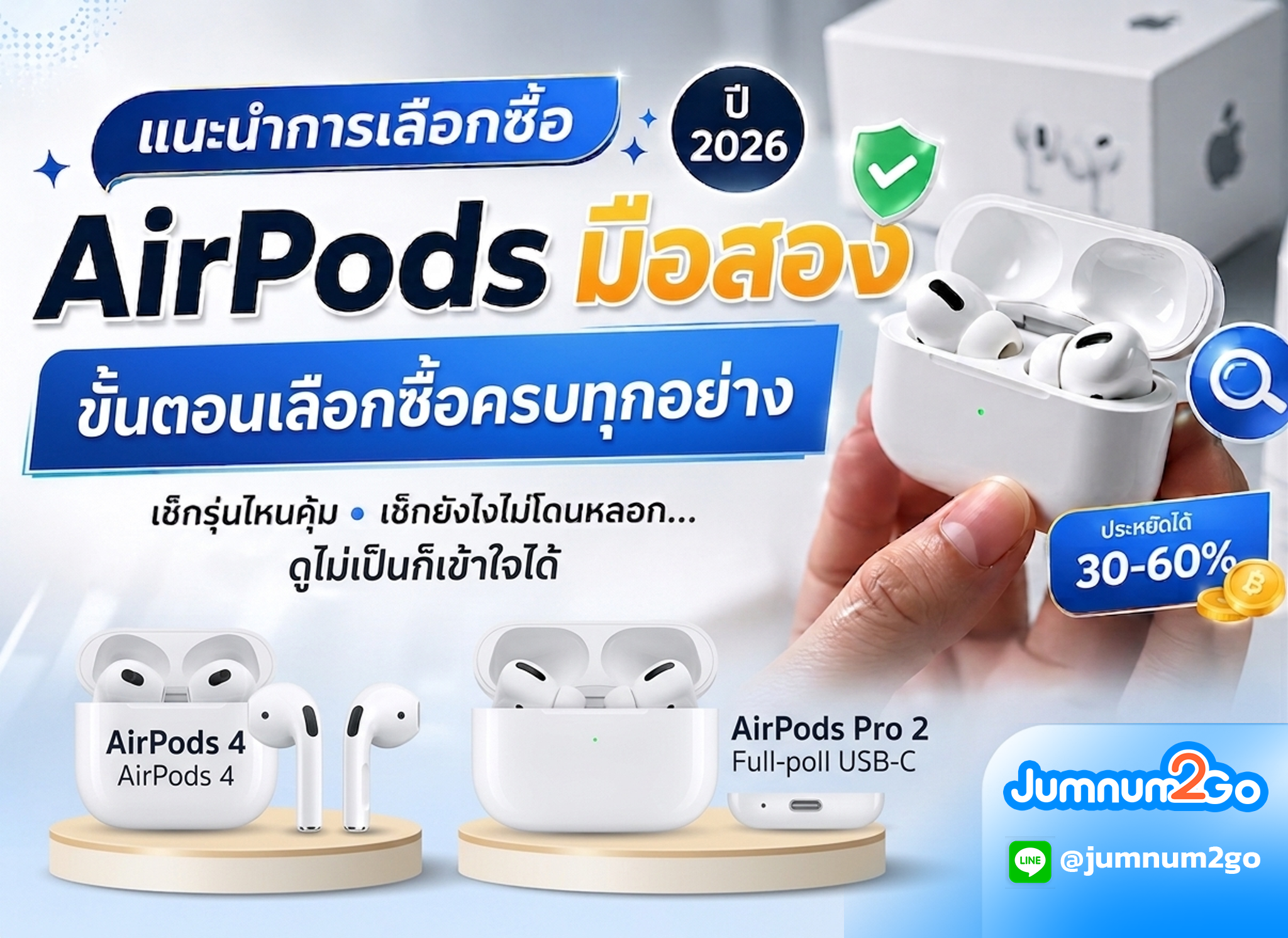 การเลือกซื้อ Airpods มือสองด้วยตัวเอง