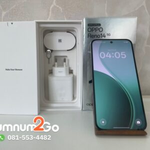 OPPO Reno14 5G 12/256GB อุปกรณ์ครบยกกล่อง ประกันร้าน ตัวเครื่องสภาพดีพร้อมใช้งาน